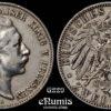 Germany, Prussia, Wilhelm II, 2 Mark 1899, better date, VF+