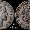 Germany, Bavaria, Ludwig II, 2 Mark 1876, VF