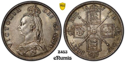 Great Britain, Victoria, Florin 1887, PCGS MS 64