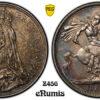 Great Britain, Victoria, Crown 1887, toned, PCGS MS 62 Great Britain, Victoria, Crown 1887, toned, PCGS MS 62
