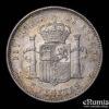 SPAIN, Alfonso XIII, 5 Pesetas 1893 PG-V, Rare!, VF-XF
