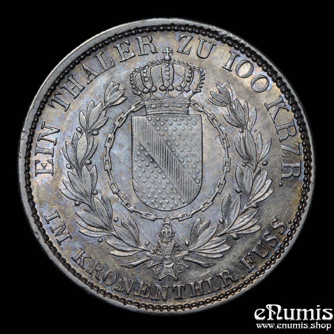 Germany, Baden, Ludwig I, Taler 1829, aUNC