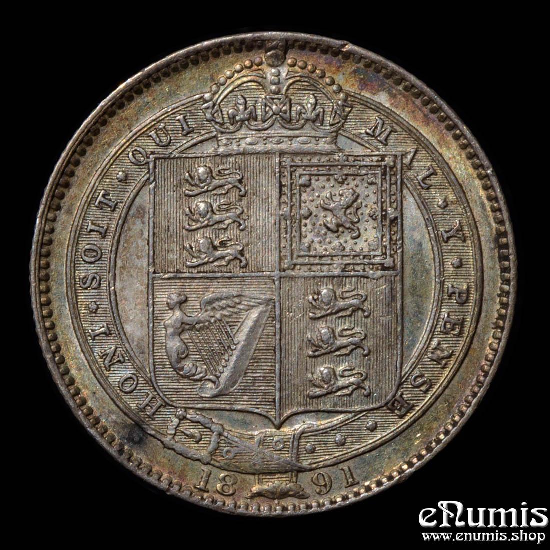 Great Britain, Victoria, Shilling 1891, nicely toned, aUNC