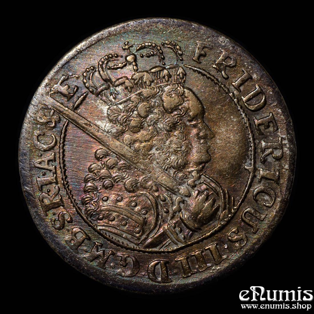 Germany, Brandenburg Prussia, Friedrich III, 18 Groschen 1699 SD, XF+ Germany, Brandenburg Prussia, Friedrich III, 18 Groschen 1699 SD, XF+