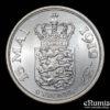 DENMARK, Christian X, 2 Kroner 1937, 25th Anniversary of Reign, UNC