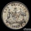 AUSTRALIA, George V, Shilling 1927, XF-UNC