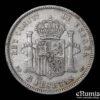 SPAIN, Alfonso XII, 5 Pesetas 1878 EMM/DEM, Rare!, VF/VF+