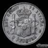 SPAIN, Alfonso XIII, 2 Pesetas 1889 MP-M, VF-XF/XF