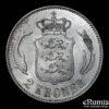 DENMARK, Christian X, 2 Kroner 1915 VBP AH, aUNC/UNC
