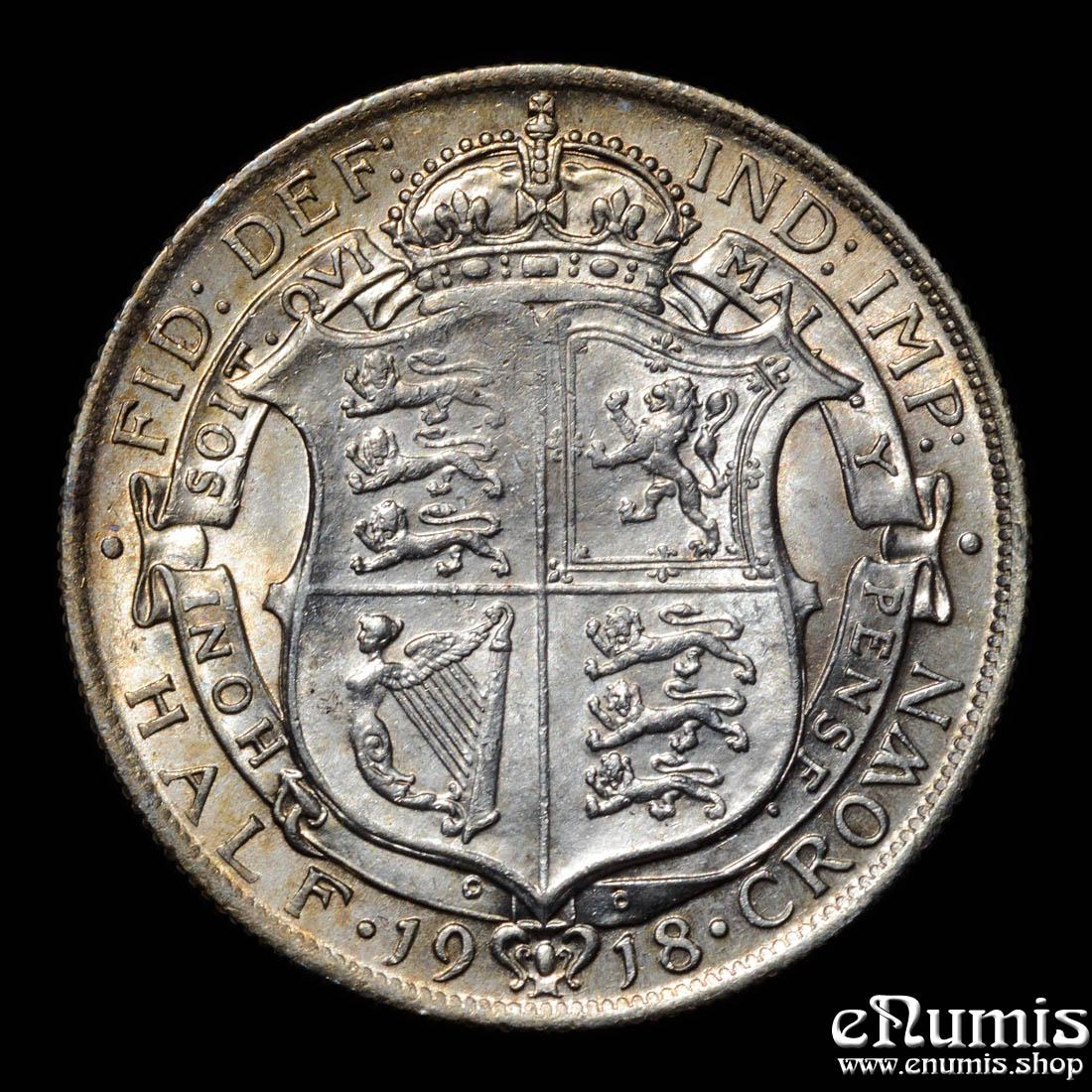 Great Britain, George V, Halfcrown 1918, UNC
