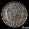AUSTRIA, Franz Joseph I, 1/4 Florin Gulden 1862 A, XF