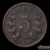 NORWAY, Oscar II, 5 Ore 1902, VF+