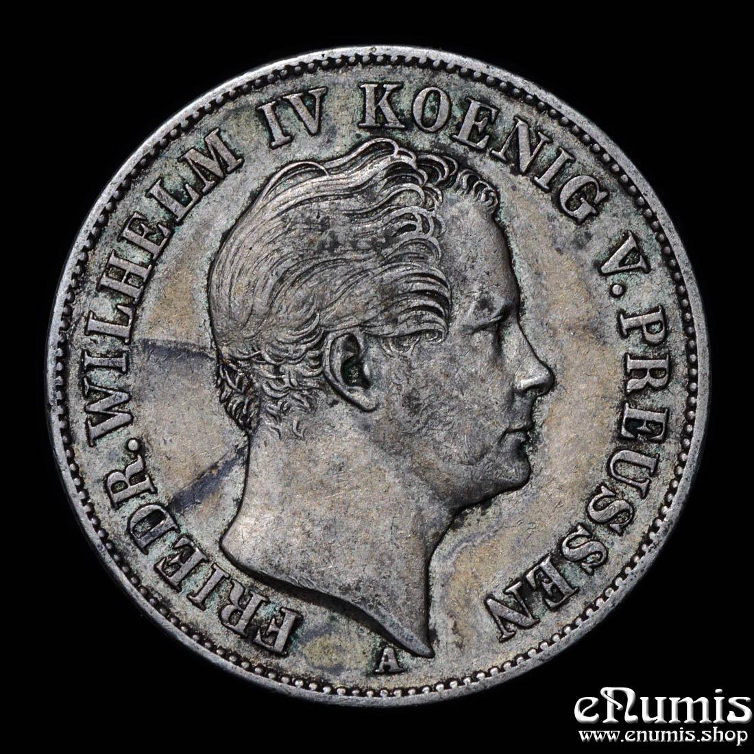 Germany, Prussia, Friedrich Wilhelm IV, Taler 1845, Mining, aXF