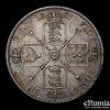 Great Britain, Victoria, Double Florin 1887, Arabic 1, aUNC