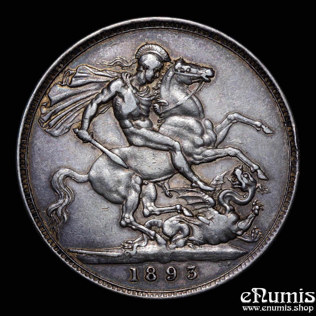Great Britain, Victoria, Crown 1893, LVI, XF+