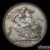 Great Britain, Victoria, Crown 1892, rarest year, XF+/XF-UNC