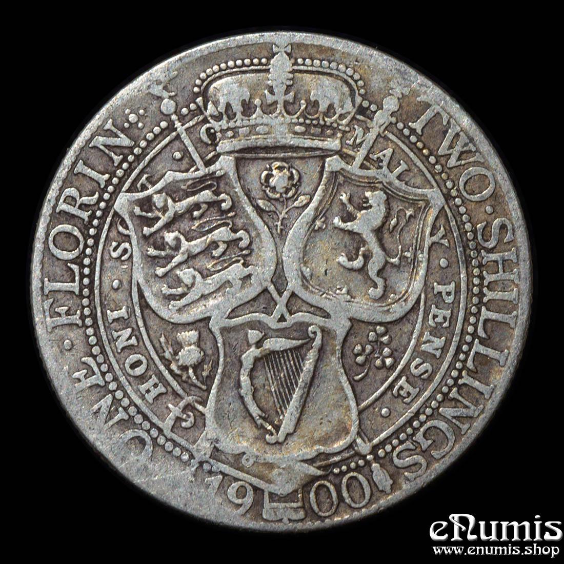 Great Britain, Victoria, Florin 1900, Fine Great Britain, Victoria, Florin 1900, Fine