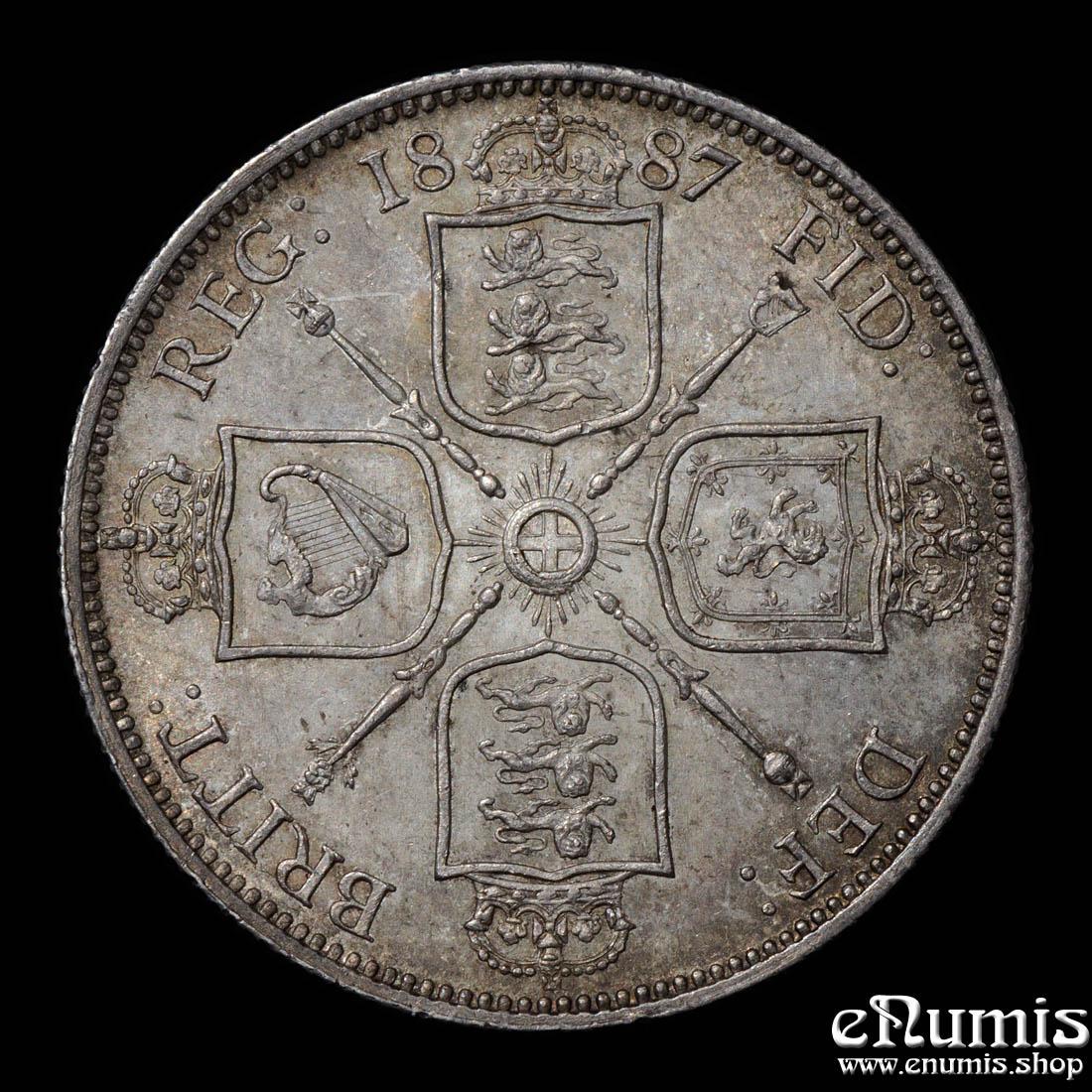 Great Britain, Victoria, Florin 1887, UNC