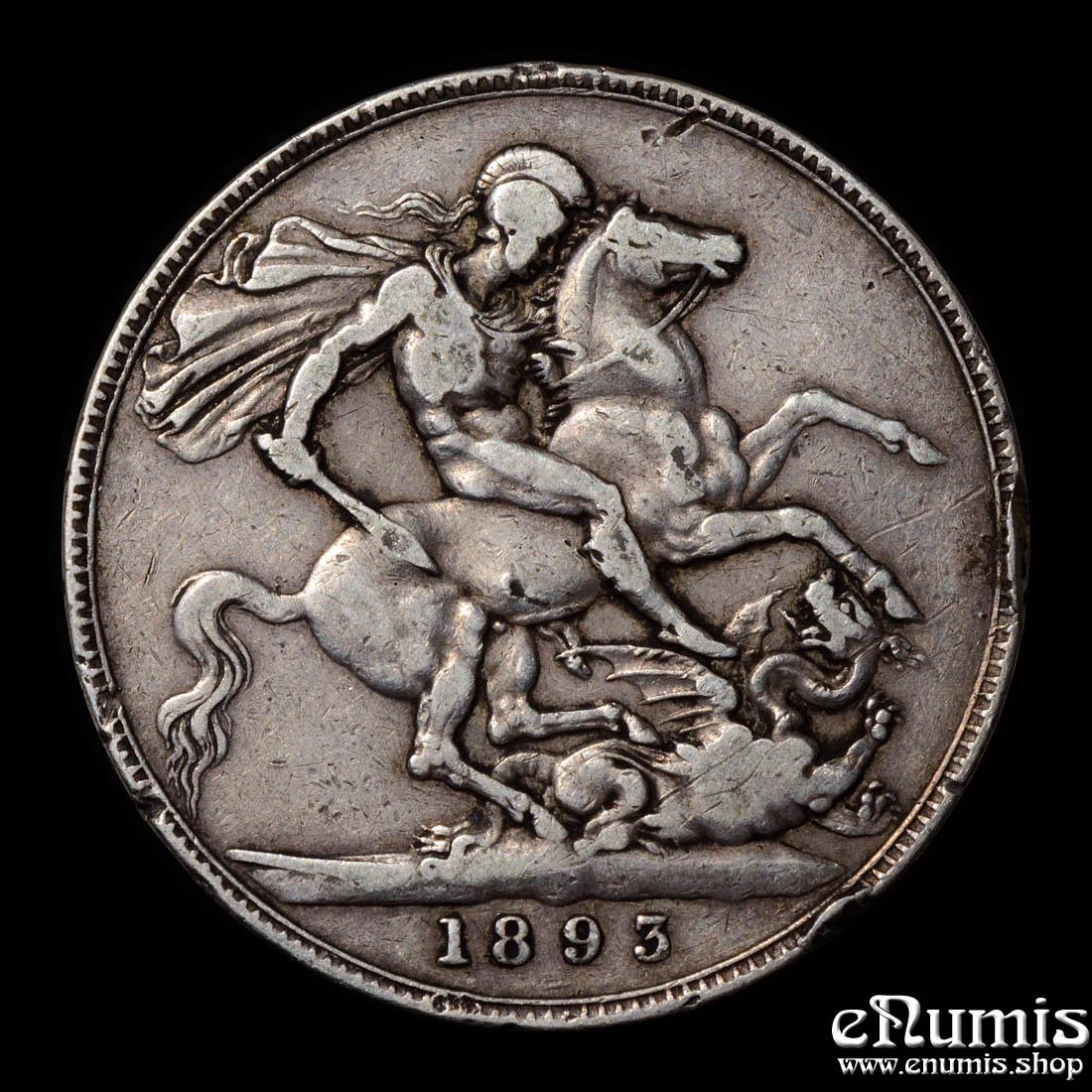 Great Britain, Victoria, Crown 1893, LVI, VF Great Britain, Victoria, Crown 1893, LVI, VF