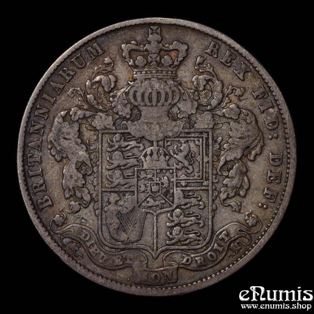 Great Britain, George IV, Halfcrown 1825, toned, VF+