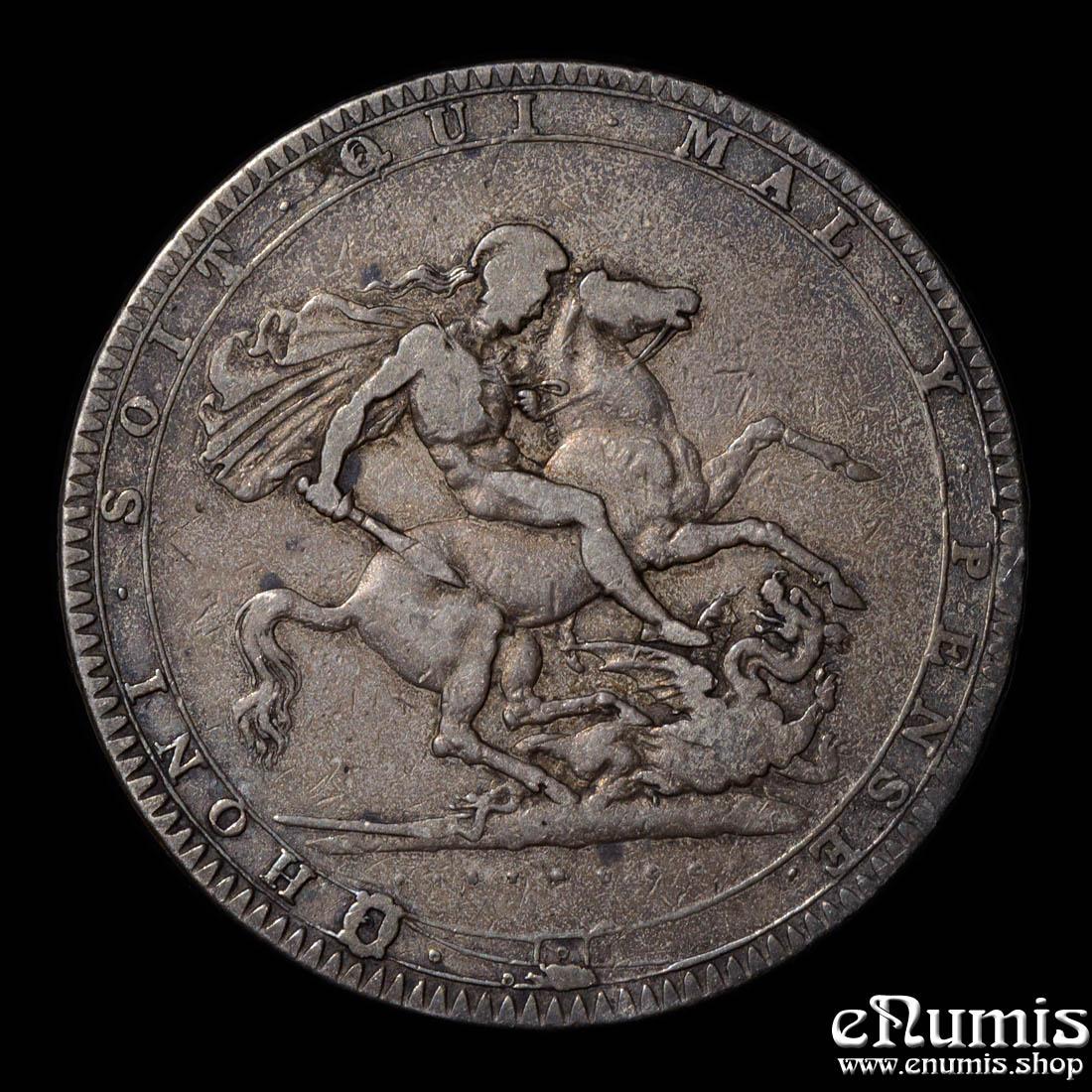 Great Britain, George III, Crown 1819, LX, VF