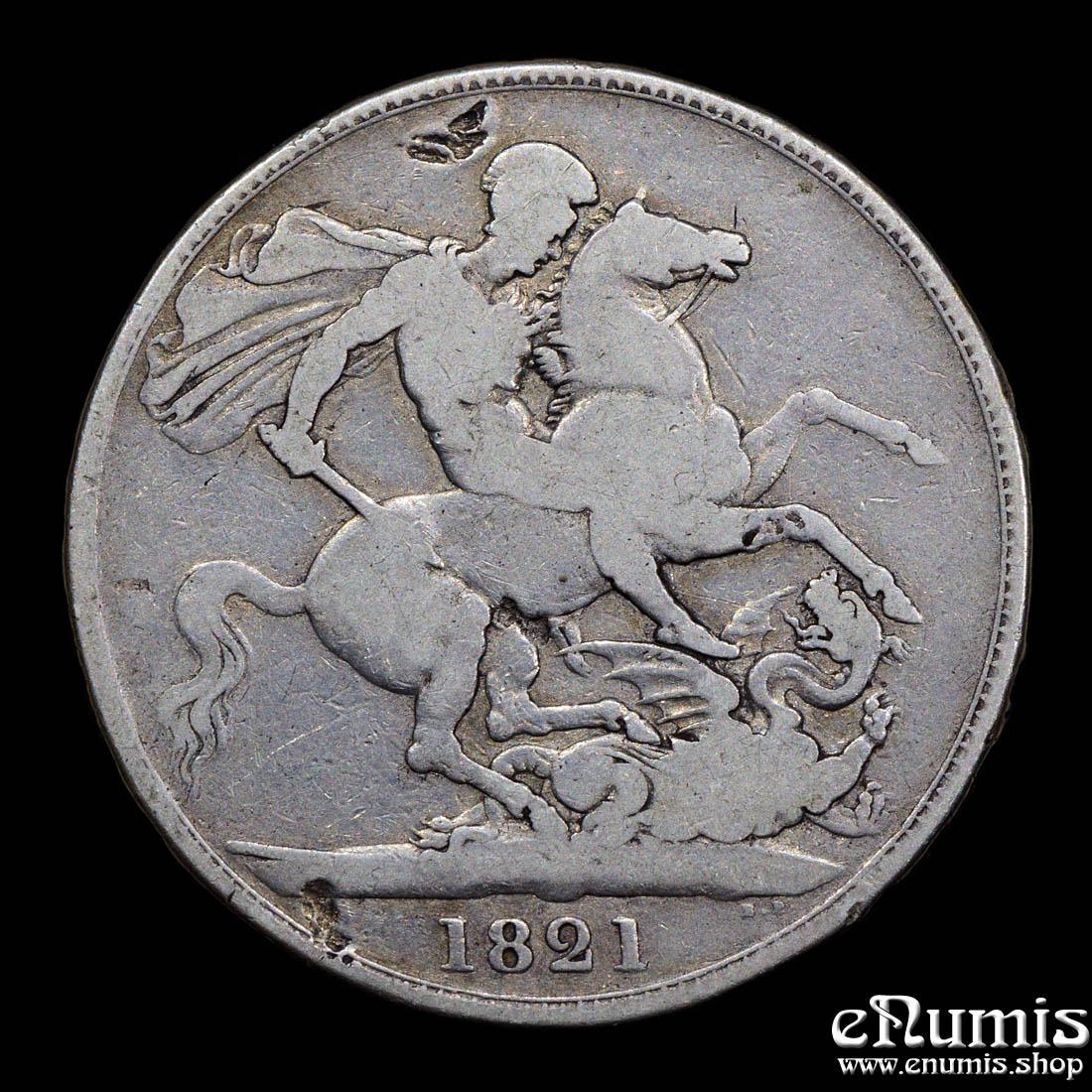 Great Britain, George IV, Crown 1821, Secundo, Fine