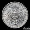 Germany, Wurttemberg, Wilhelm II, 3 Mark 1911, Silver Wedding Anniversary, aUNC Germany, Wurttemberg, Wilhelm II, 3 Mark 1911, Silver Wedding Anniversary, aUNC