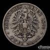 Germany, Bavaria, Ludwig II, 2 Mark 1876, VF