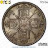 Great Britain, Victoria, Florin 1887, PCGS MS 64