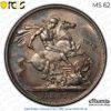 Great Britain, Victoria, Crown 1887, toned, PCGS MS 62 Great Britain, Victoria, Crown 1887, toned, PCGS MS 62