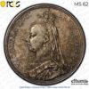 Great Britain, Victoria, Crown 1887, toned, PCGS MS 62 Great Britain, Victoria, Crown 1887, toned, PCGS MS 62
