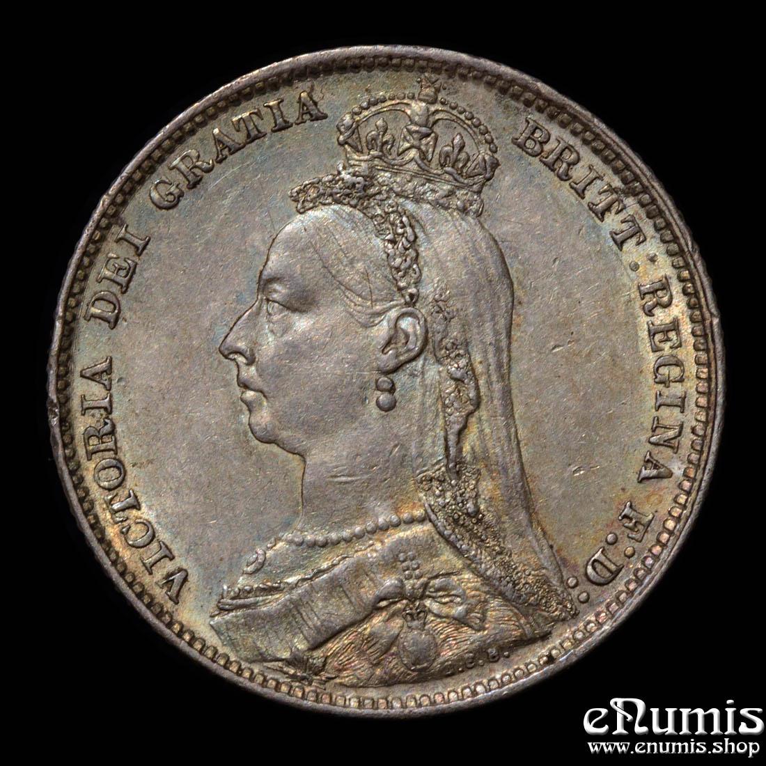 Great Britain, Victoria, Shilling 1891, nicely toned, aUNC