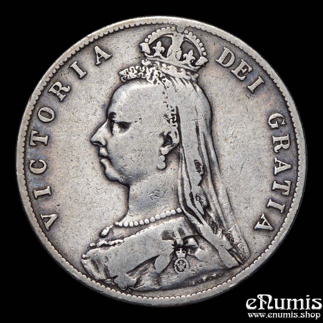 Great Britain, Victoria, Halfcrown 1892, VF