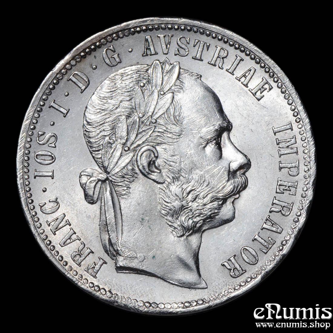 AUSTRIA, Franz Joseph I, 1 Florin Gulden 1888, aUNC/UNC