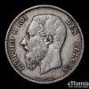 BELGIUM, Leopold II, 5 Francs 1873, toned, Scarce variety, VF+ BELGIUM, Leopold II, 5 Francs 1873, toned, Scarce variety, VF+