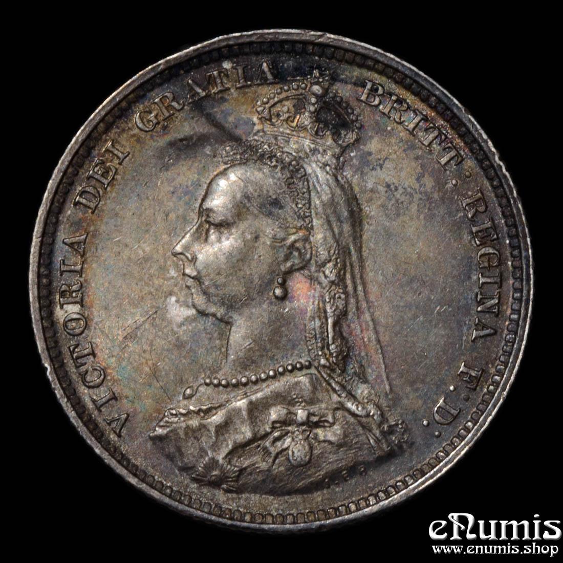 Great Britain, Victoria, Shilling 1887, nicely toned, UNC