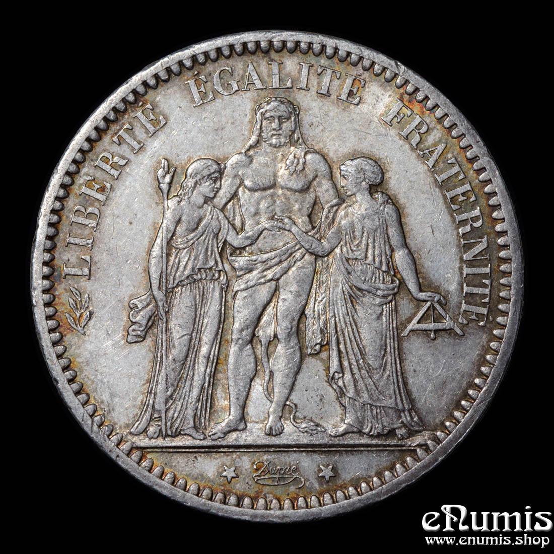 FRANCE, Third Republic, 5 Francs 1873 A, Paris, aUNC