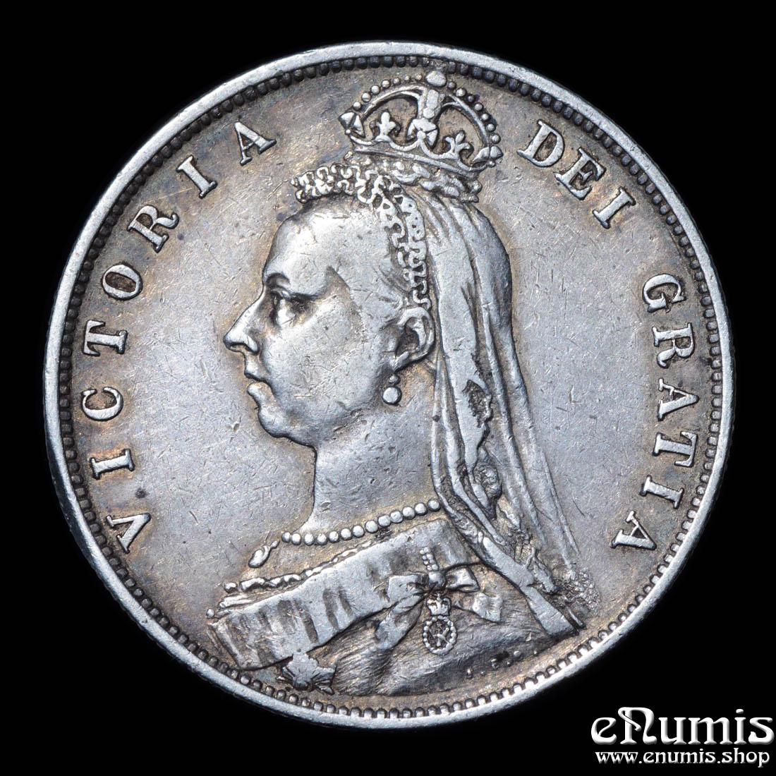 Great Britain, Victoria, Halfcrown 1887, VF+/VF-XF