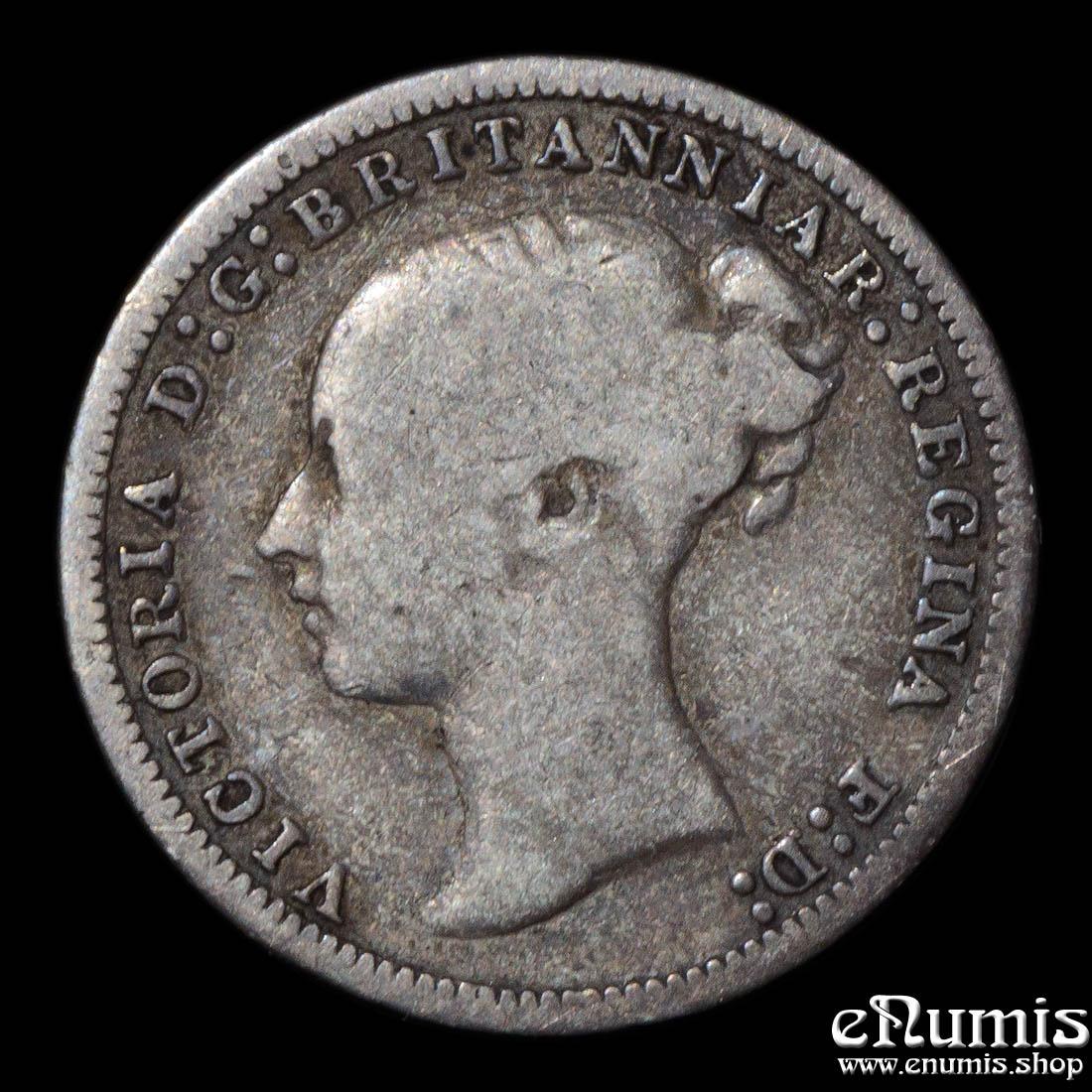 Great Britain, Victoria, 3 Pence 1874, Fine Great Britain, Victoria, 3 Pence 1874, Fine