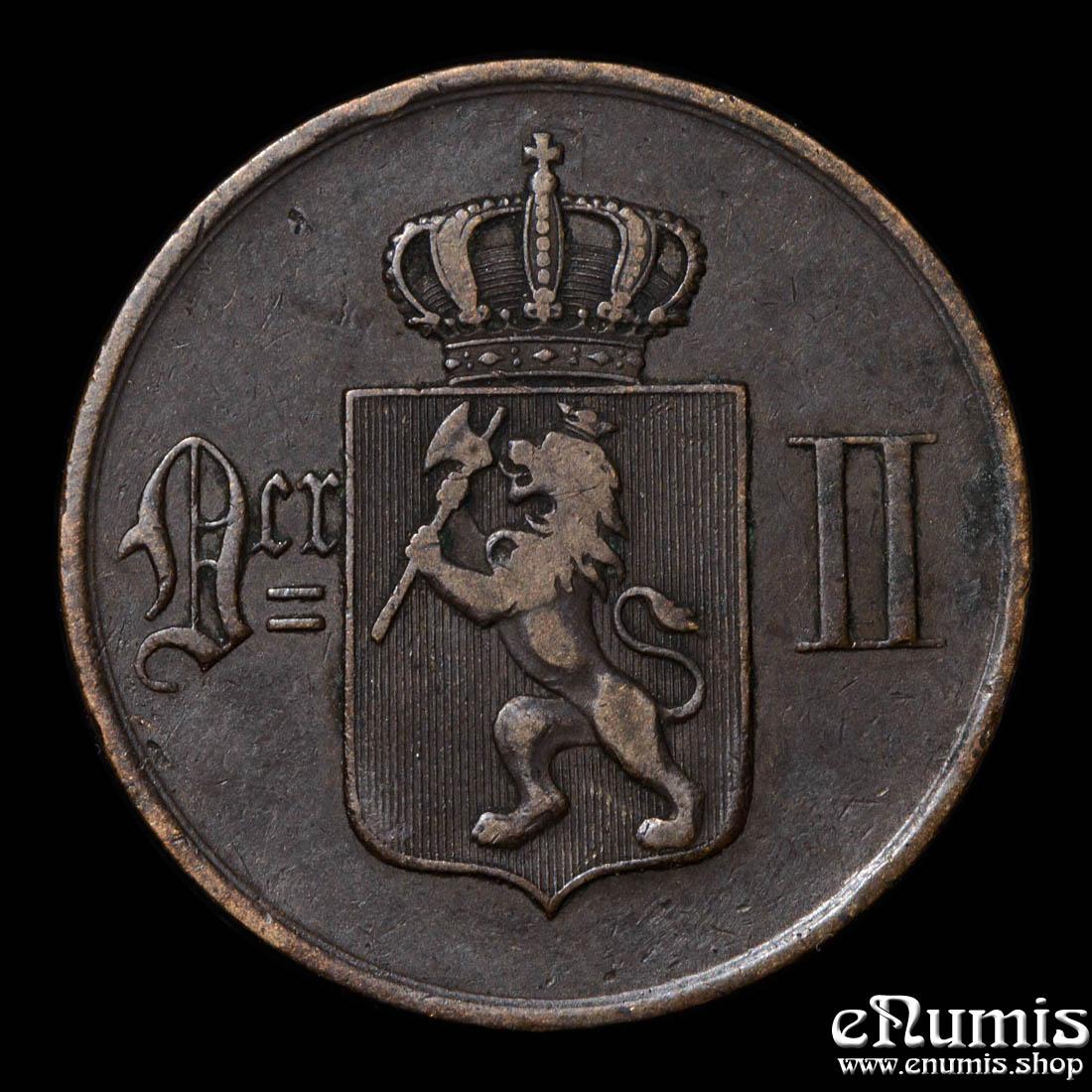 NORWAY, Oscar II, 5 Ore 1902, VF+