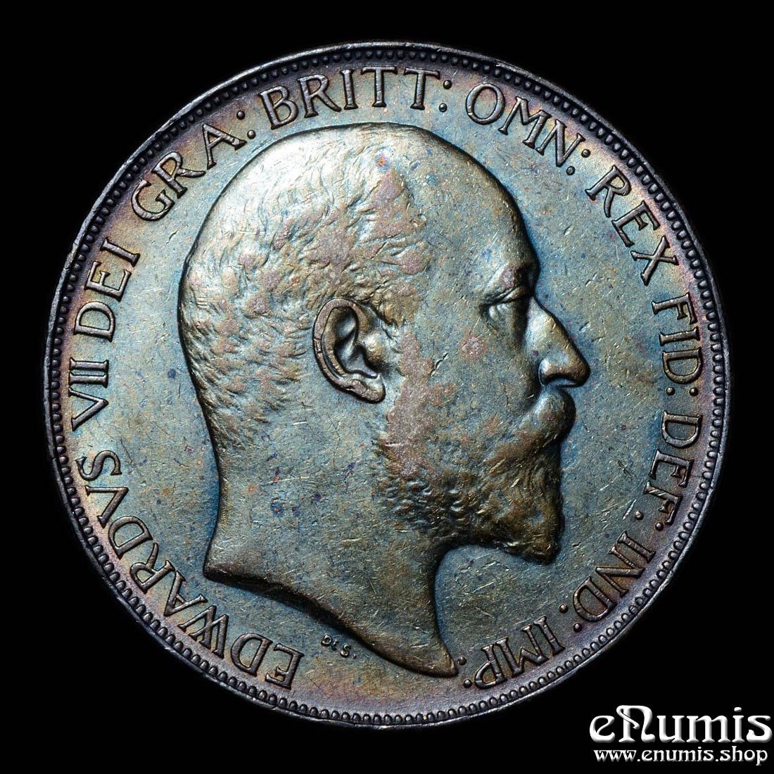 Great Britain, Edward VII, Crown 1902, toned, XF-UNC
