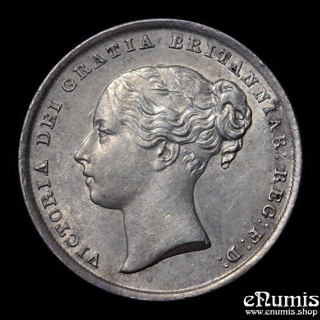 Great Britain, Victoria, Shilling 1845, Rare!, aUNC