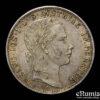 AUSTRIA, Franz Joseph I, 1 Florin Gulden 1860 A, toned, XF+