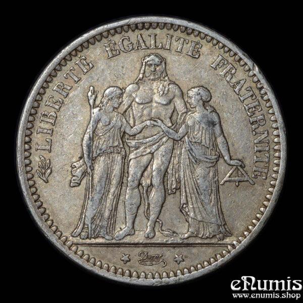 FRANCE, Third Republic, 5 Francs 1873 A, Paris, aXF • • 👍