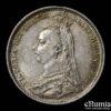 Great Britain, Victoria, Sixpence 1887, wreath type, aUNC Great Britain, Victoria, Sixpence 1887, wreath type, aUNC
