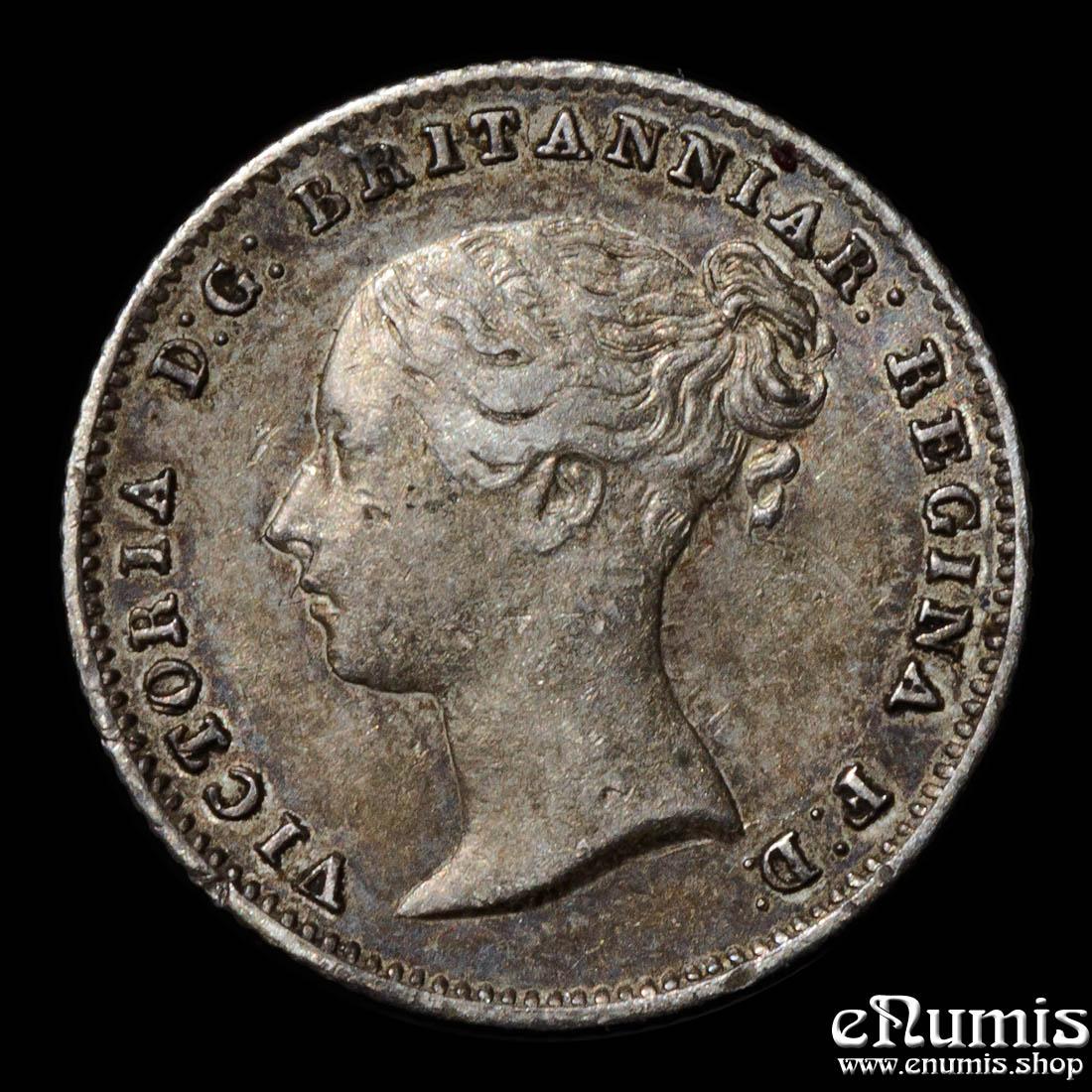 Great Britain, Victoria, 4 Pence 1855, Groat, variety, aUNC