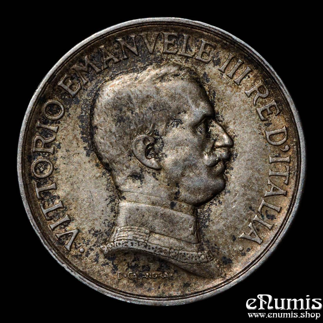 ITALY, Vittorio Emanuele III, 1 Lira 1916, better year, XF+