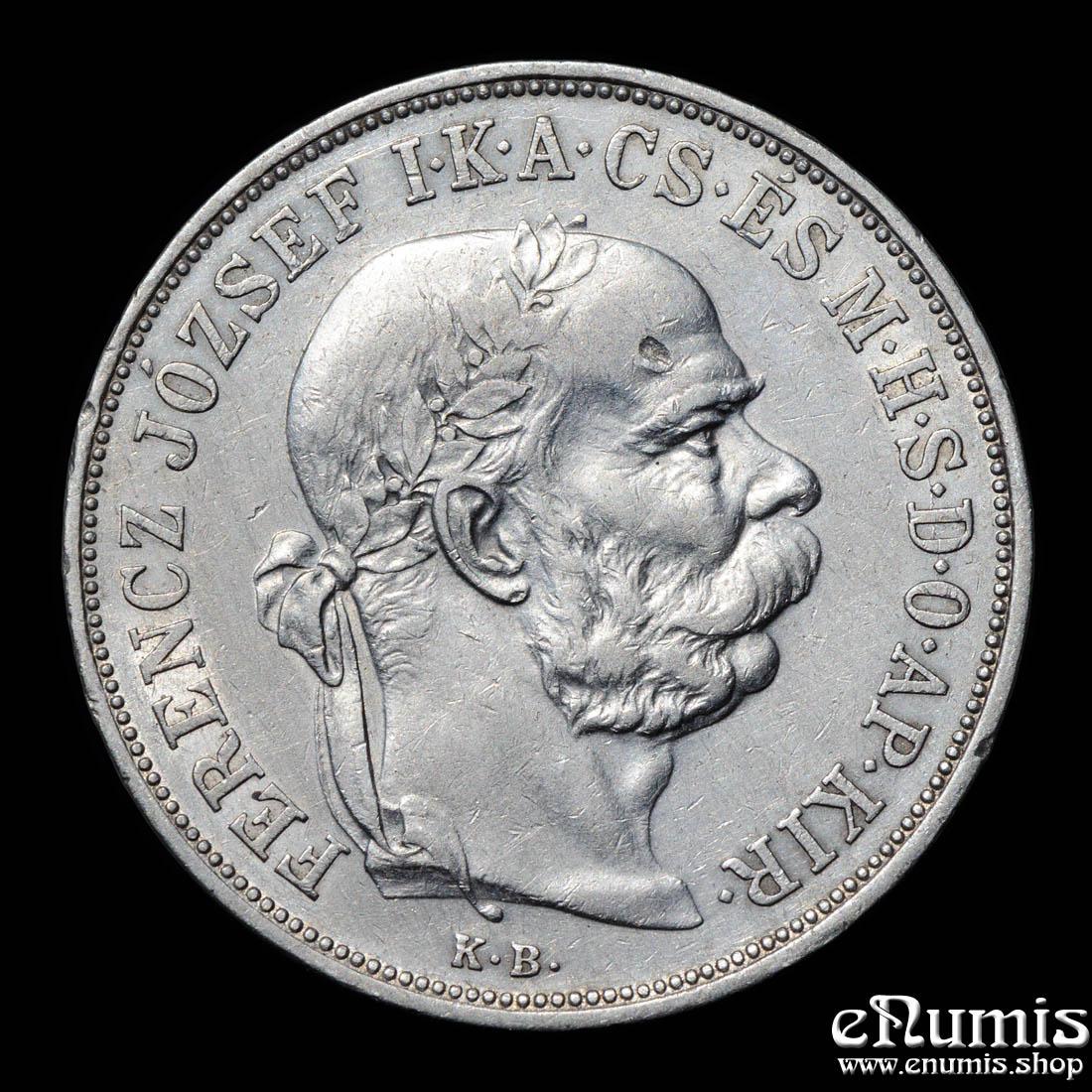 HUNGARY, Franz Joseph I, 5 Korona 1900, aXF