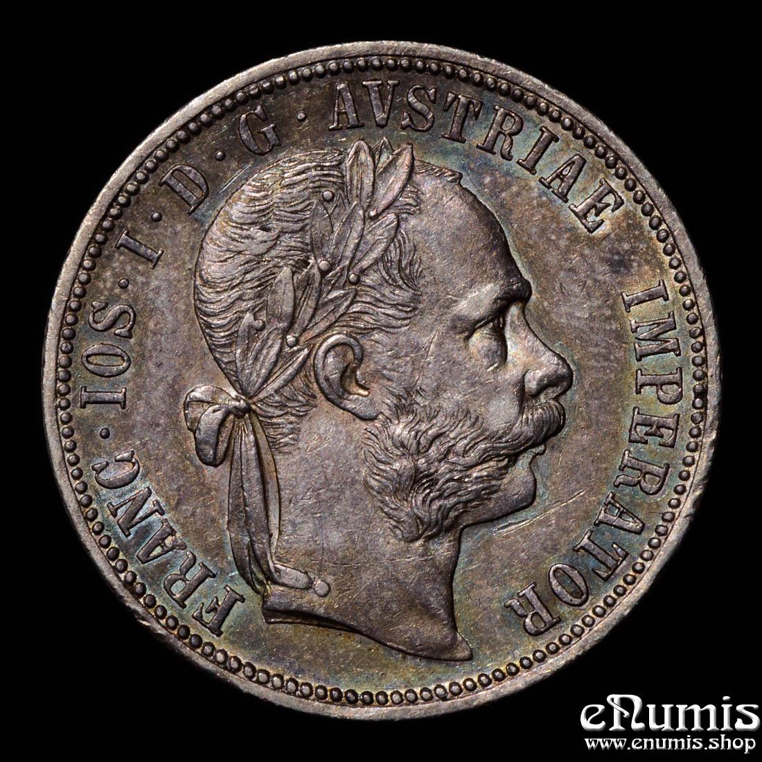 AUSTRIA, Franz Joseph I, 1 Florin Gulden 1891, nicely toned, XF+