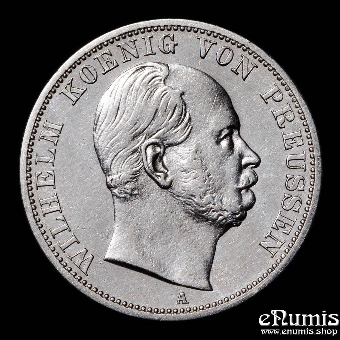 Germany, Prussia, Wilhelm I, Taler 1866, XF